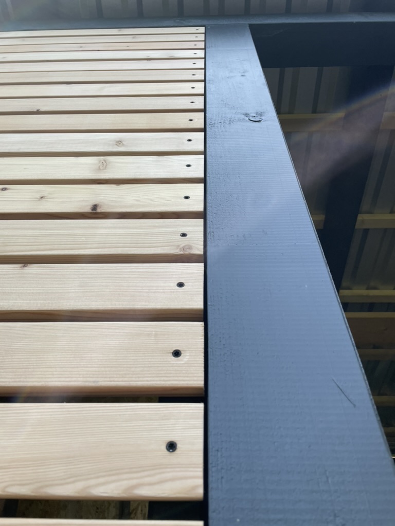 Holzfassade Detail